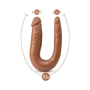 Mini Double Dong Realistic 12 in. Dual-Ended Dildo Tan