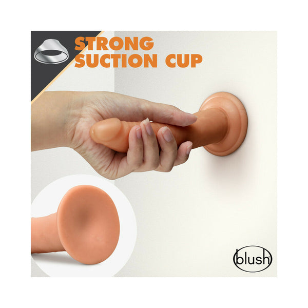 Glide Realistic 7.5 in. Self-Lubricating Dildo with Suction Cup Tan
