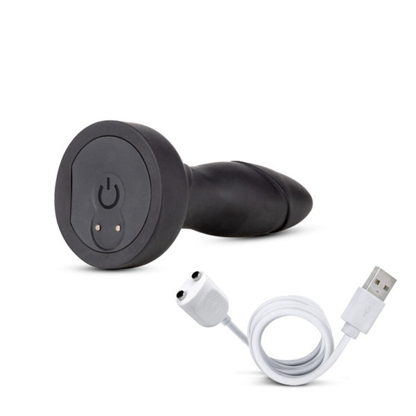 Vibrating & Rotating Drive Plug Black