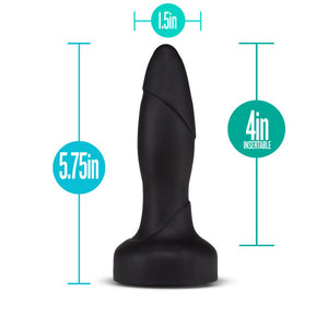 Vibrating & Rotating Drive Plug Black