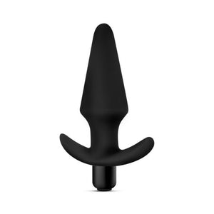Silicone Vibrating Plug Black