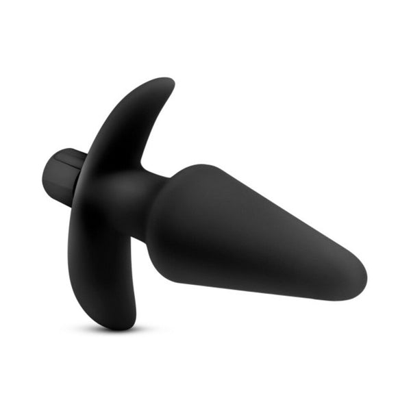 Silicone Vibrating Plug Black