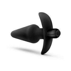 Silicone Vibrating Plug Black