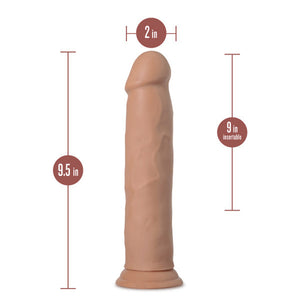 Carlos 9 in. Posable Dual Density Dildo Tan