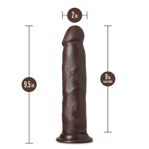 Jackson 9 in. Posable Dual Density Dildo Brown