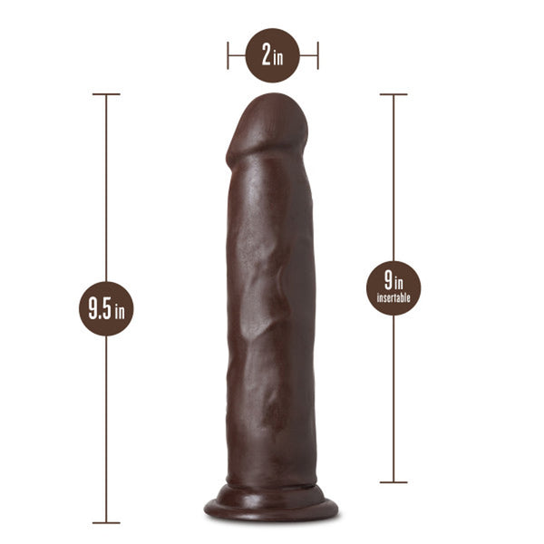 Jackson 9 in. Posable Dual Density Dildo Brown