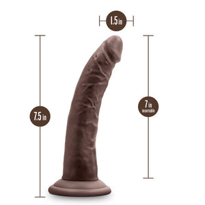 Jack 7 in. Posable Dual Density Dildo Brown