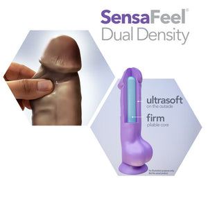 Jack 7 in. Posable Dual Density Dildo Brown