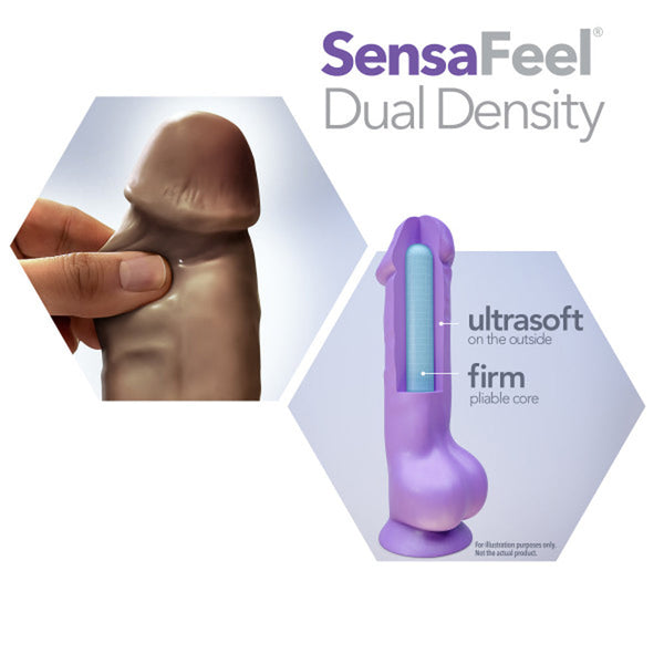 Jack 7 in. Posable Dual Density Dildo Brown