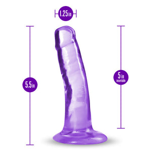 Plus Hard n'' Happy 5 in. Dildo with Suction Cup Purple