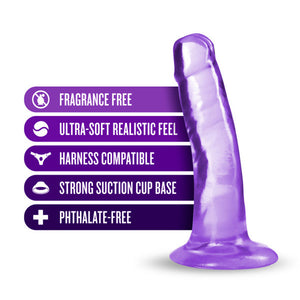 Plus Hard n'' Happy 5 in. Dildo with Suction Cup Purple
