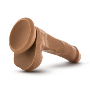 Plus Realistic 6 in. Triple Density Posable Dildo with Balls & Suction Cup Tan