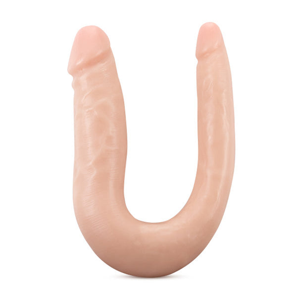 Silicone Dr. Double Realistic 12 in. Dual-Ended Dildo Beige