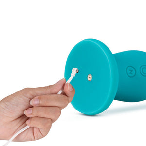 Miami Rechargeable Silicone 6.5 in. Vibrating Dildo with Suction Cup Teal