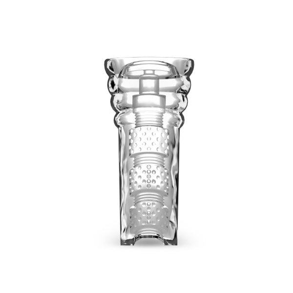 All Nighter Glow in the Dark Textured Stroker Clear