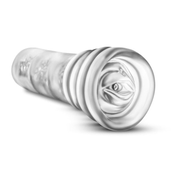 All Nighter Glow in the Dark Textured Stroker Clear