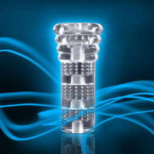 All Nighter Glow in the Dark Textured Stroker Clear