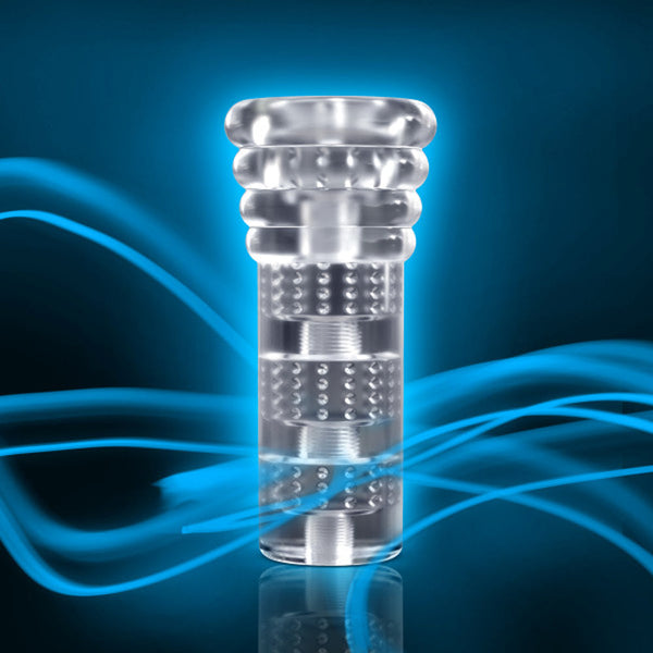 All Nighter Glow in the Dark Textured Stroker Clear