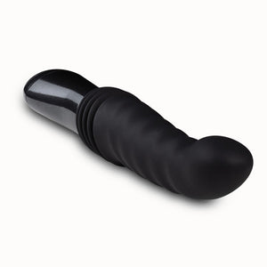 Lazarus Rechargeable 10 in. Silicone Thrusting Dildo Black