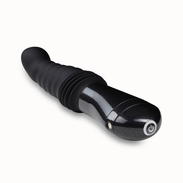 Lazarus Rechargeable 10 in. Silicone Thrusting Dildo Black