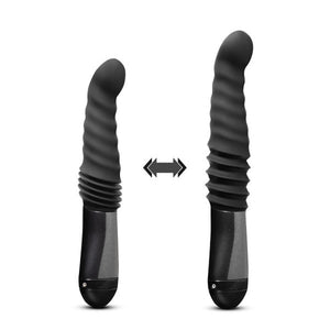 Lazarus Rechargeable 10 in. Silicone Thrusting Dildo Black