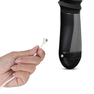 Lazarus Rechargeable 10 in. Silicone Thrusting Dildo Black