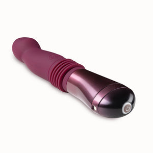 Trixie Rechargeable 10 in. Silicone Thrusting Dildo Wine