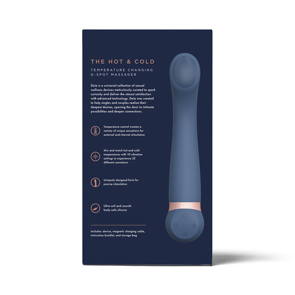 The Hot & Cold Temperature-Changing G-Spot Massager Silicone Blue