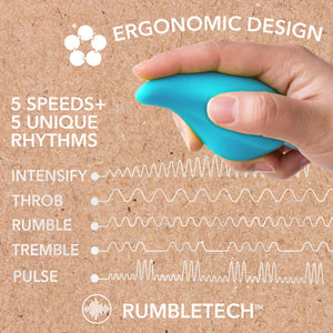Eco Caress Bullet Vibrator and Sleeve Aqua