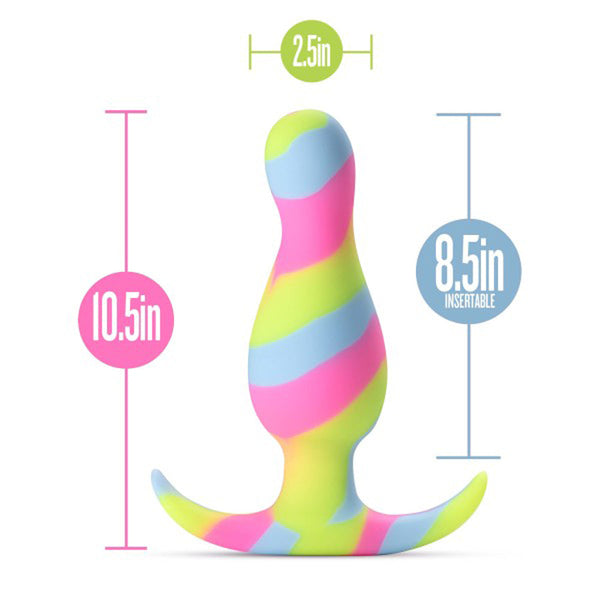 Kaleido Silicone Anal Plug Lime