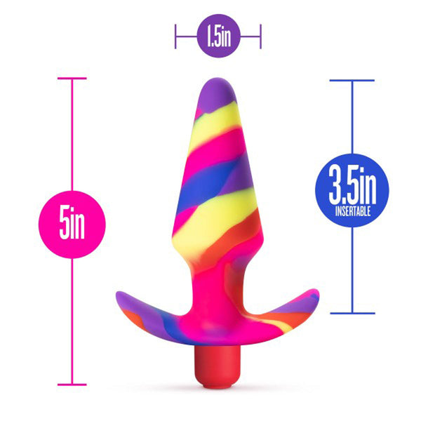 Free Spirit Silicone Vibrating Anal Plug Scarlet