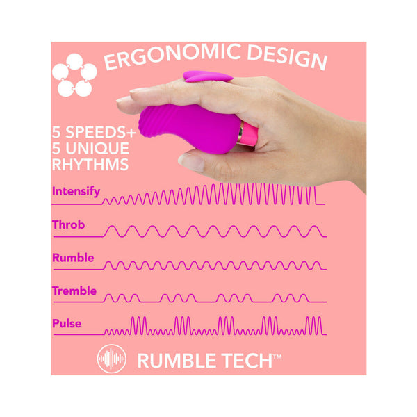 Erotic AF Rechargeable Silicone Mini Vibrator Plum