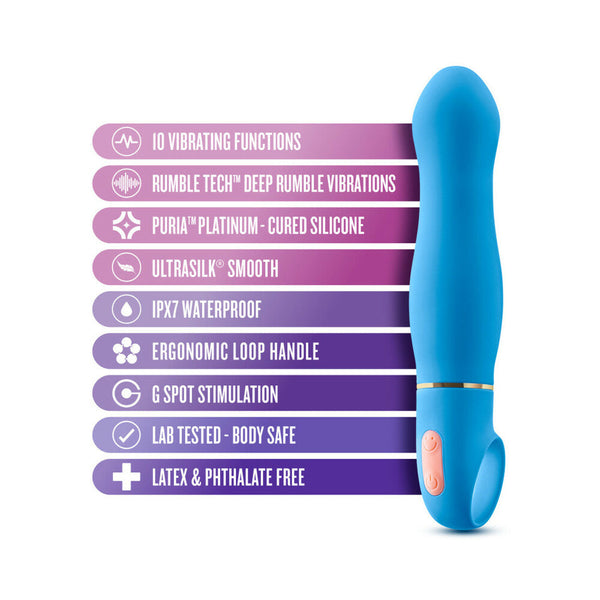 Exciting AF Silicone Vibrator Blue