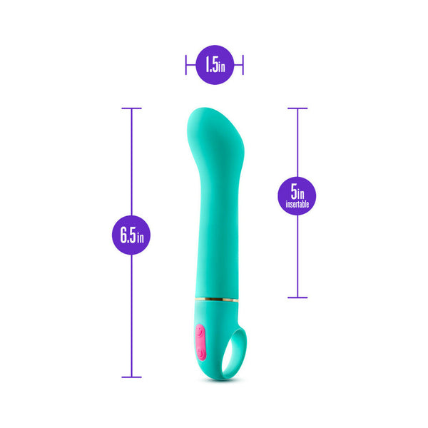 Flirty AF Silicone G-Spot Vibrator Teal