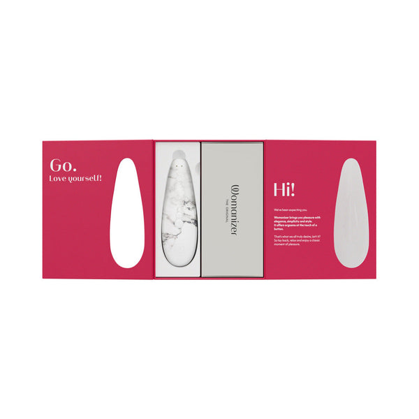 x Marilyn Monroe Classic 2 Special Edition Pleasure Air Clitoral Stimulator White Marble