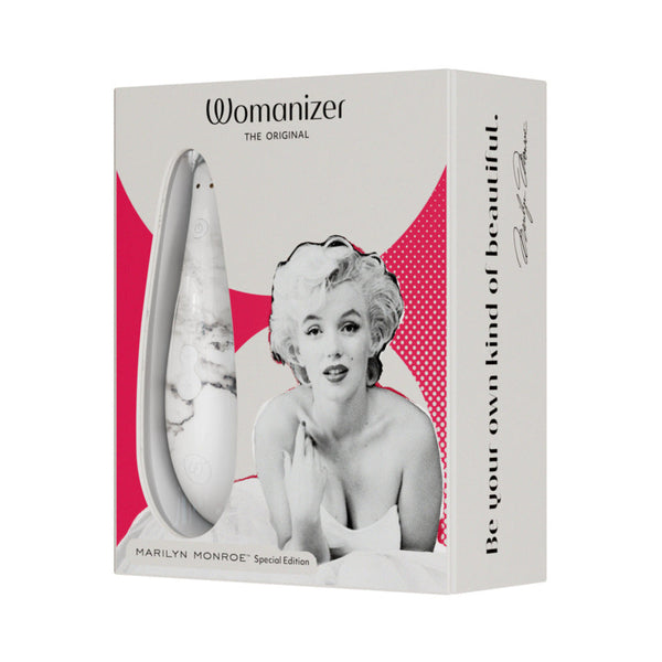 x Marilyn Monroe Classic 2 Special Edition Pleasure Air Clitoral Stimulator White Marble