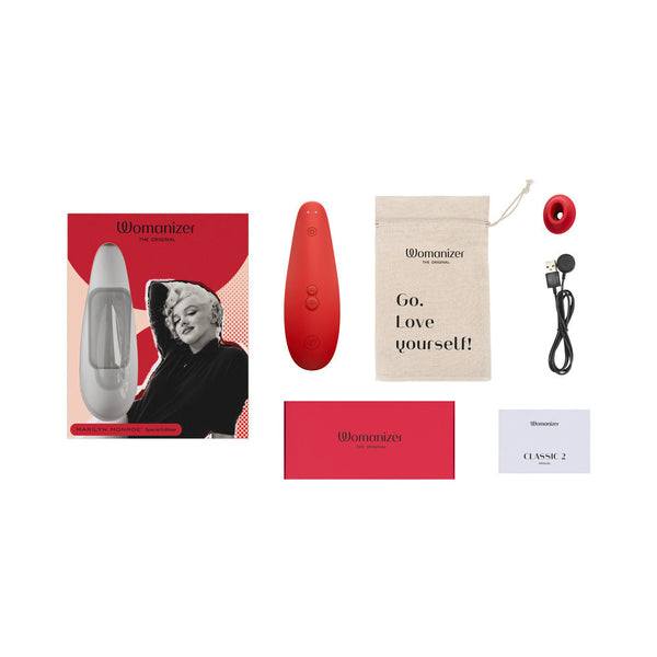 x Marilyn Monroe Classic 2 Special Edition Pleasure Air Clitoral Stimulator Vivid Red