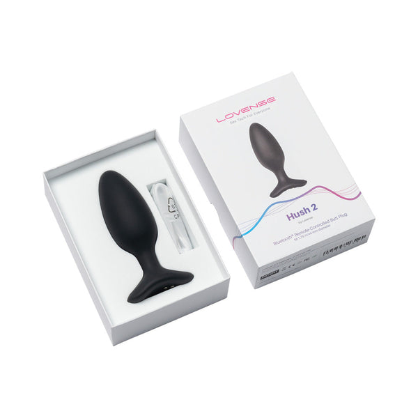 Hush 2 Bluetooth Remote-Controlled Vibrating Butt Plug M 1.75 in.