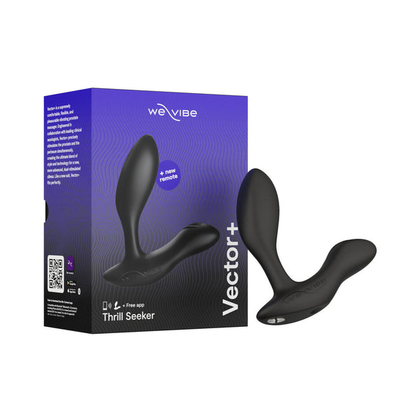 Vector+ Dual Stimulation Prostate Massager Charcoal Black