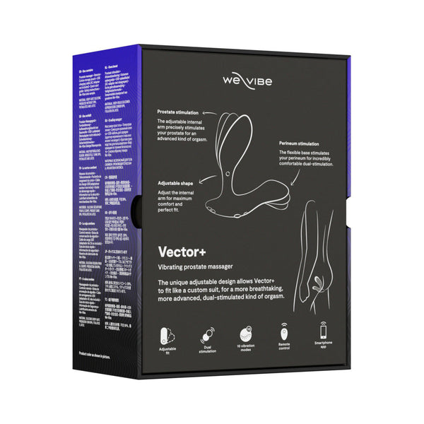 Vector+ Dual Stimulation Prostate Massager Charcoal Black