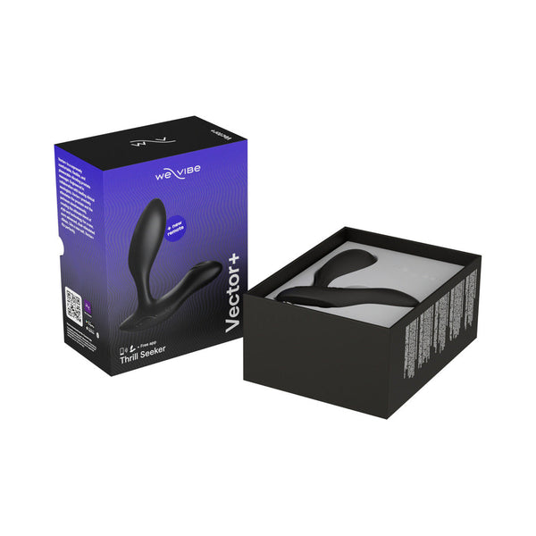 Vector+ Dual Stimulation Prostate Massager Charcoal Black