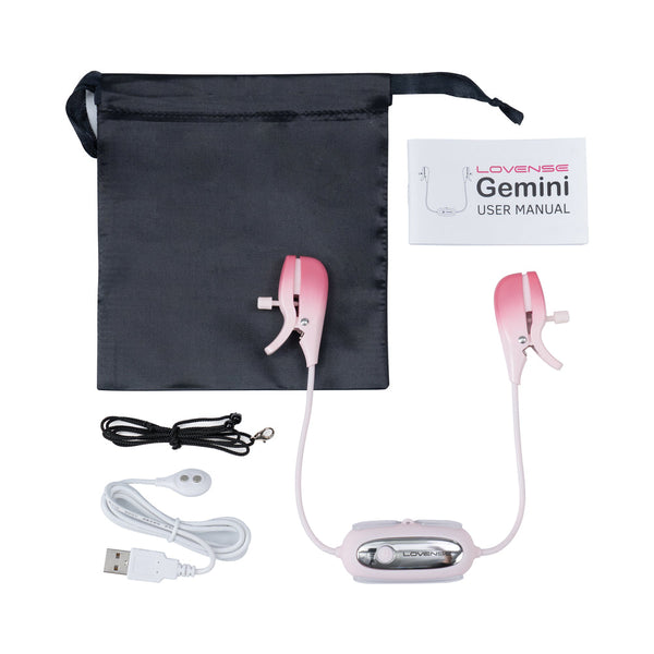 Gemini Bluetooth Rechargeable Vibrating Nipple Clamps