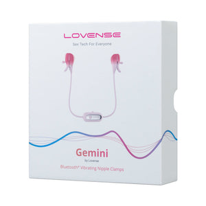 Gemini Bluetooth Rechargeable Vibrating Nipple Clamps