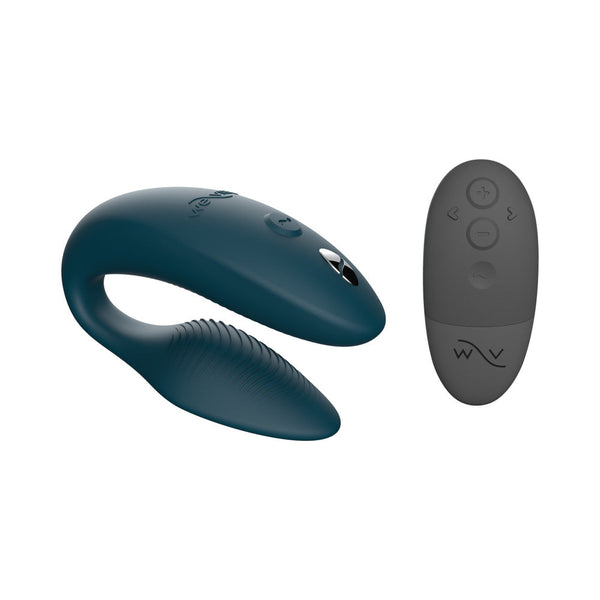 Sync 2 Rechargeable Silicone Couples Vibrator Green Velvet