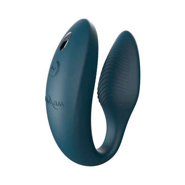 Sync 2 Rechargeable Silicone Couples Vibrator Green Velvet