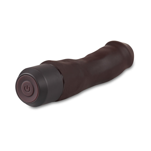 Silicone Dr. Steve 7 in. Vibrating Dildo Brown