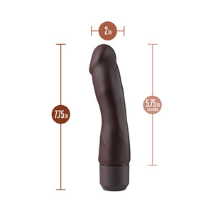 Silicone Dr. Steve 7 in. Vibrating Dildo Brown