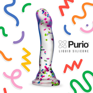 Hanky Panky 7.5 in. Glow-in-the-Dark Silicone Confetti Dildo