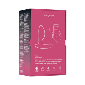 Ditto+ Rechargeable Remote-Controlled Silicone Vibrating Anal Plug Cosmic Pink