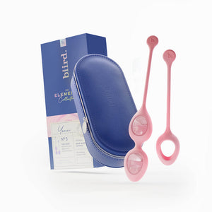 Yonii 2-Piece Rose Quartz Eggs Set